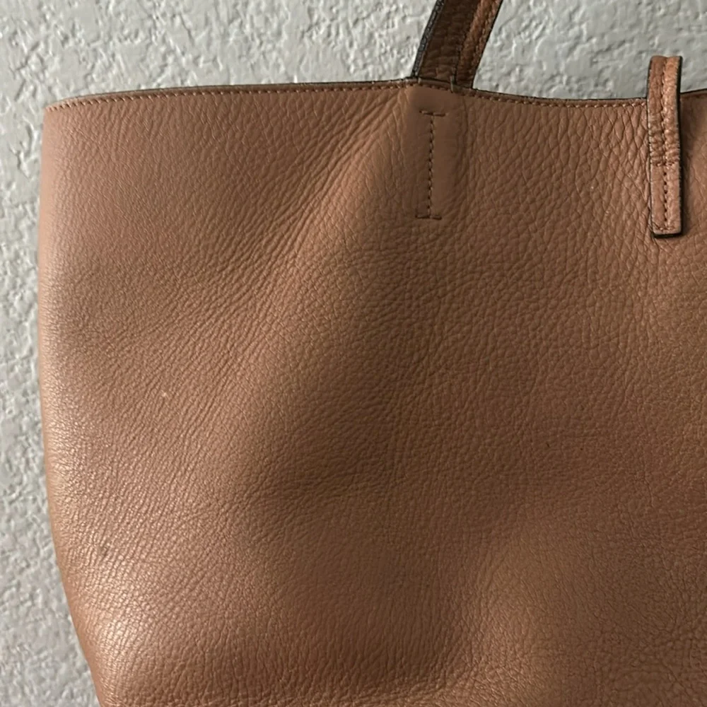 Salvatore Ferragamo Tan Leather Tote with Silver Gancini Accent - Picture 7 of 14